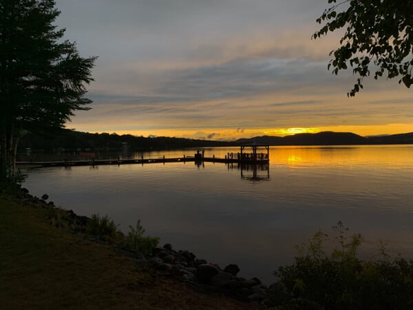 Sunset on Fourth Lake in Inlet, NY