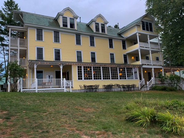 An exterior photo of The Woods Inn