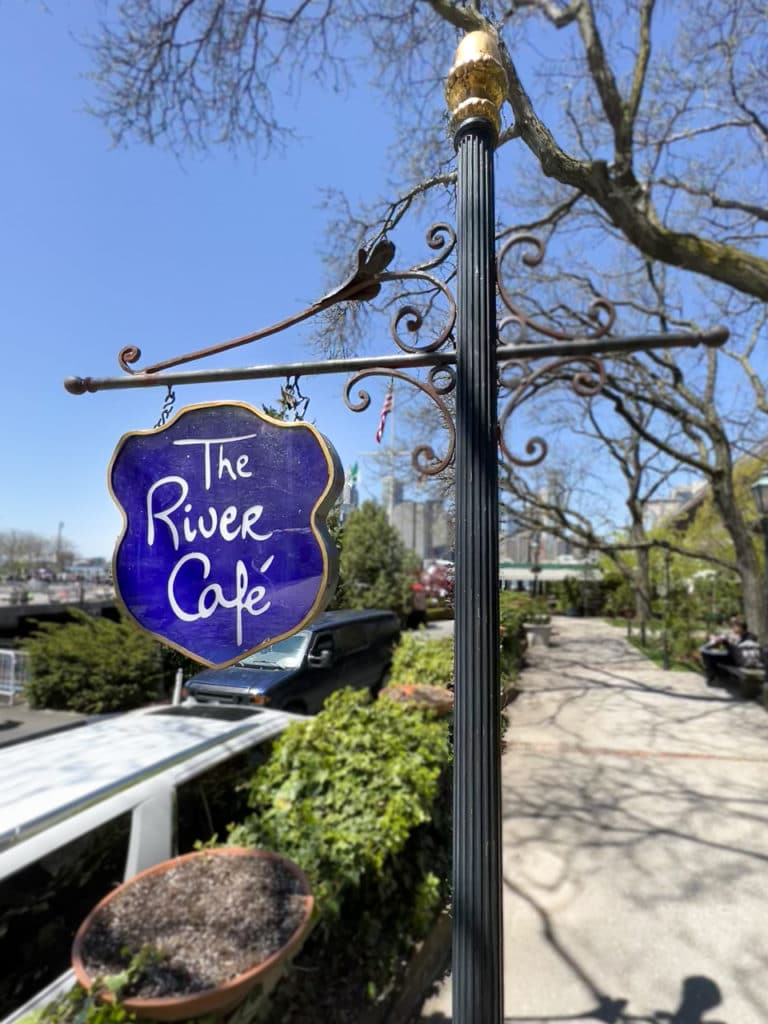 The River Cafe on the Brooklyn waterfront.