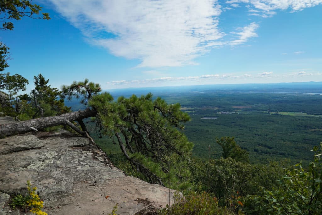 View from the top of a hike at North-South Lake in the Catskills in New York State. 