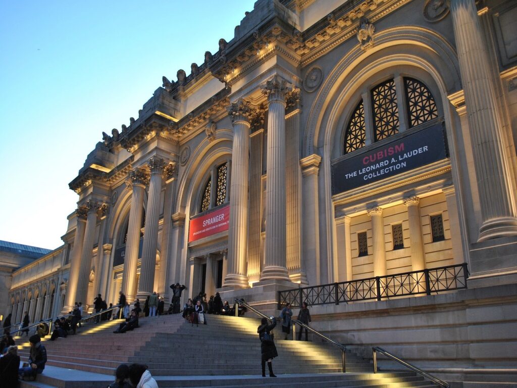 Outside The Metropolitan Museum of Art in New York City.