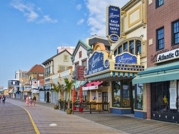 Atlantic City boardwalk.